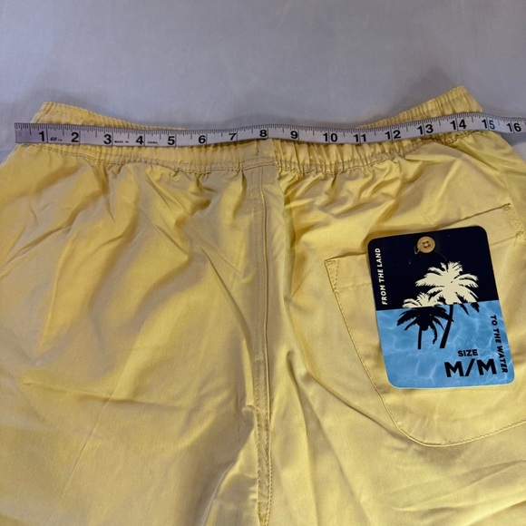 Trunks Swimwear Land To Water 360 Stretch Shorts Wild Honey Yellow Size M - Picture 6 of 13